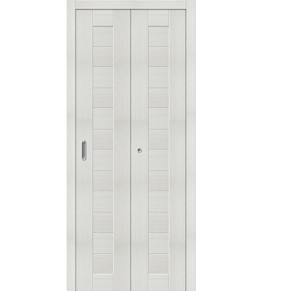 Межкомнатная дверь Порта 23 (массив сосны, без отделки, стекло сатинат)