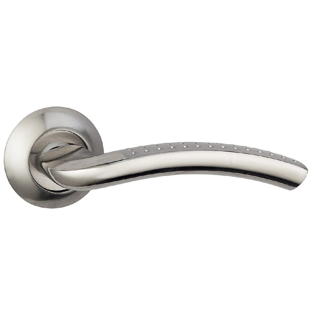 Ручка на круглой накладке PRATICO A-09-10 CHROME/S.CHROME - LEKO