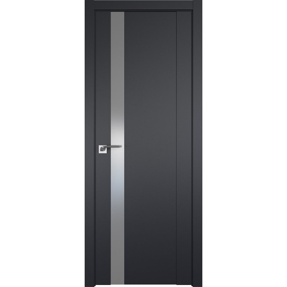 Межкомнатная дверь 62U Черный матовый стекло Черный лак Profil Doors по .