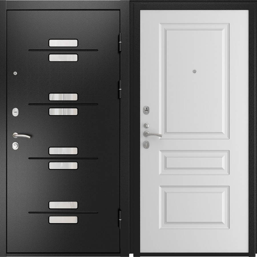 Входная дверь Luxor-13 Эмаль L-2 Белая эмаль Входная дверь Luxor-13 Эмаль L-2 Белая эмаль