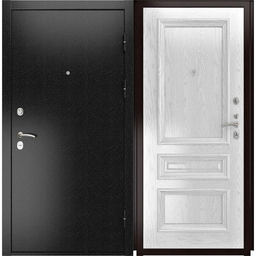 Входная дверь Luxor-3b Фараон-2 Дуб белая эмаль Входная дверь Luxor-3b Фараон-2 Дуб белая эмаль