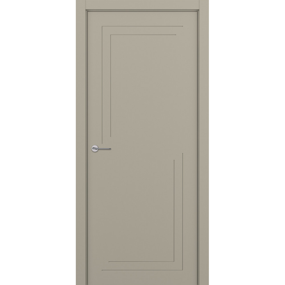 Межкомнатная дверь Contorno Серый шелк эмаль ZADOOR Межкомнатная дверь Contorno Серый шелк эмаль ZADOOR