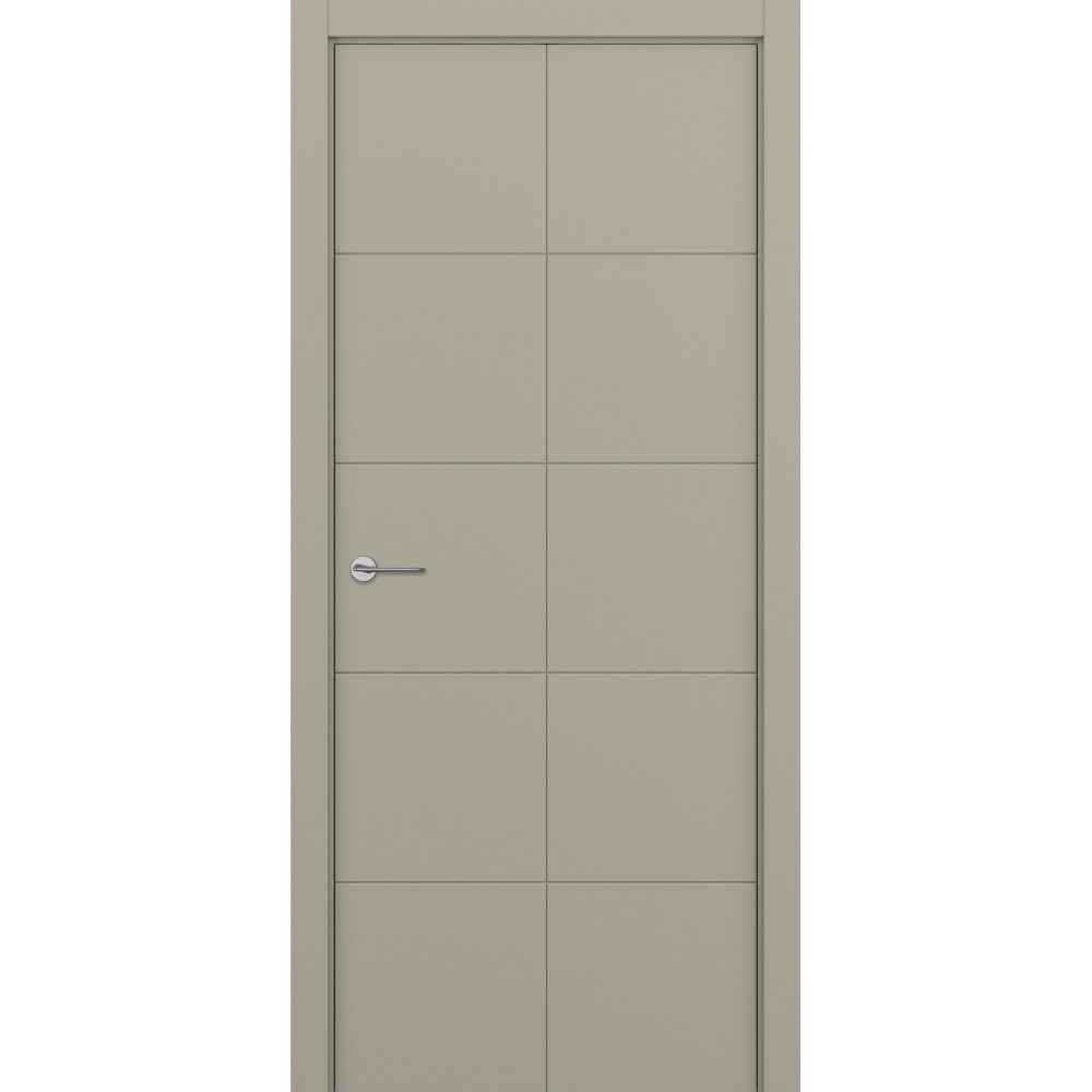 Межкомнатная дверь Quadratto Серый шелк эмаль ZADOOR Межкомнатная дверь Quadratto Серый шелк эмаль ZADOOR