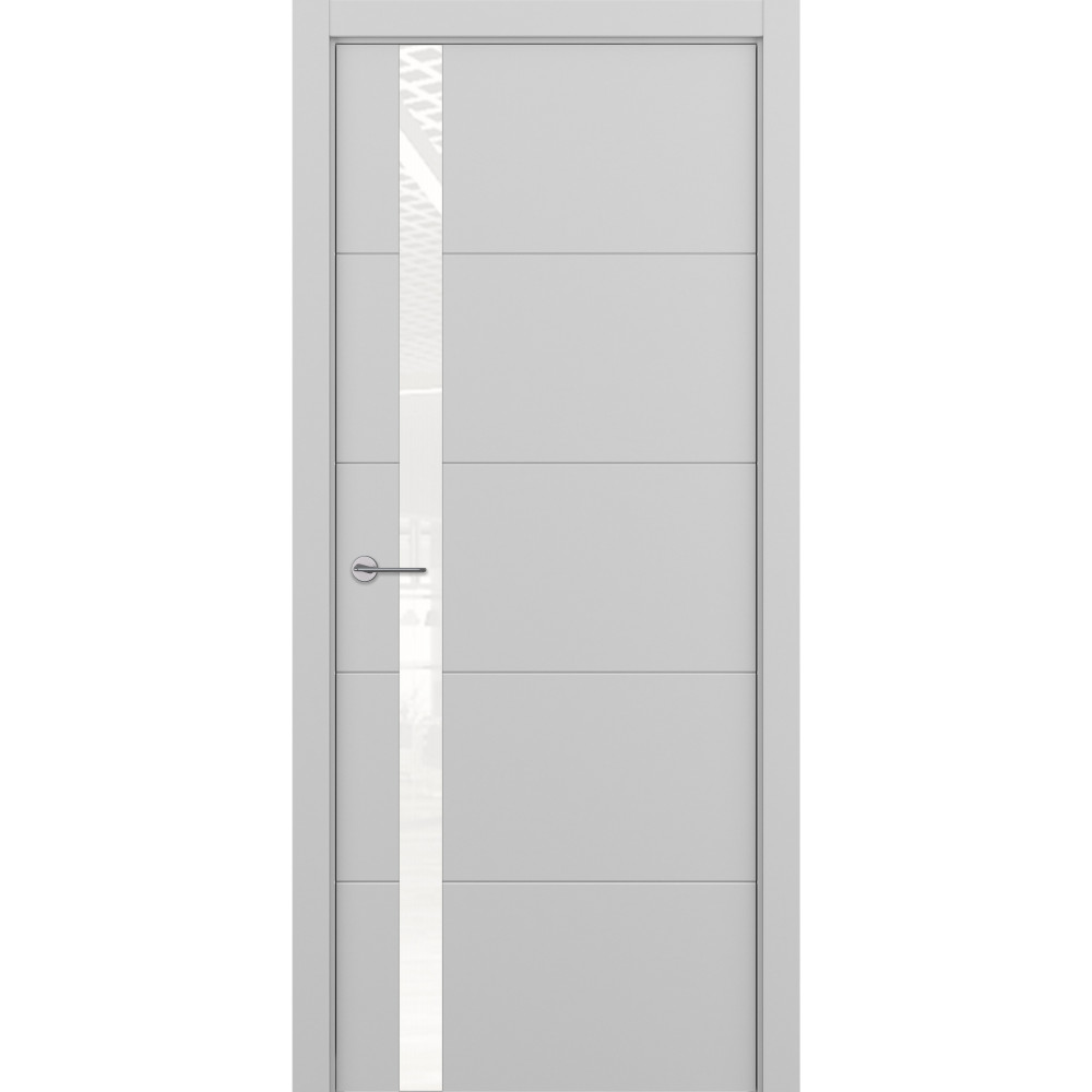 Межкомнатная дверь ПО Groove Светло-серый эмаль ZADOOR Межкомнатная дверь ПО Groove Светло-серый эмаль ZADOOR