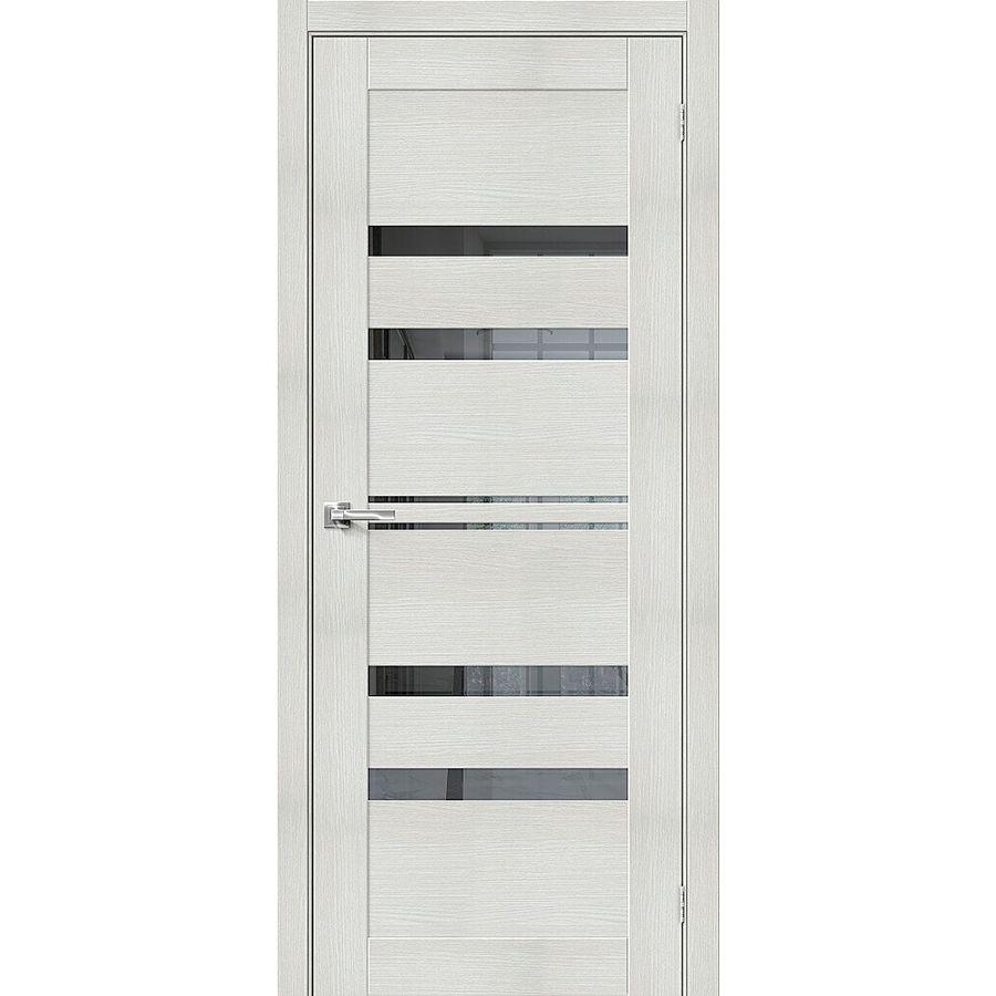Межкомнатная дверь Порта-30 Bianco Veralinga/Mirox Grey экошпон el ...