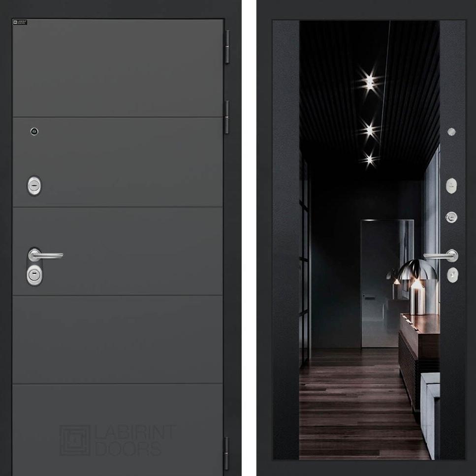 Входная дверь ART графит с тонированным зеркалом Максимум - Черный кварц Лабиринт Входная дверь ART графит с тонированным зеркалом Максимум - Черный кварц Лабиринт