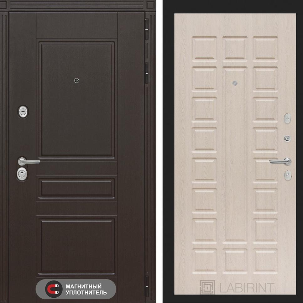 Входная дверь Мегаполис 04 - Беленый дуб Лабиринт Входная дверь Мегаполис 04 - Беленый дуб Лабиринт