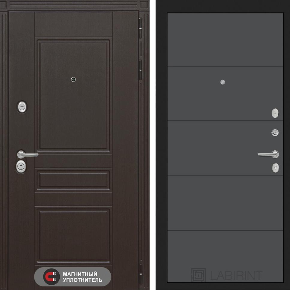 Входная дверь Мегаполис 13 - Графит софт Лабиринт Входная дверь Мегаполис 13 - Графит софт Лабиринт