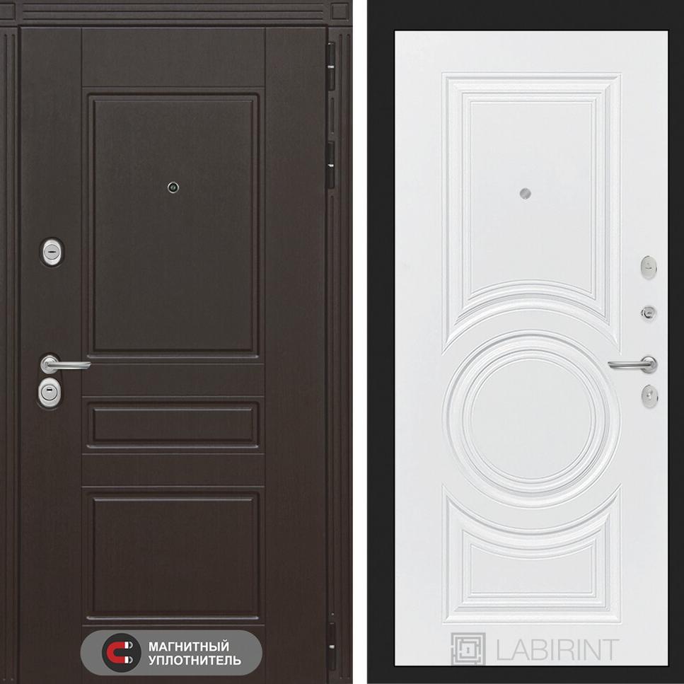 Входная дверь Мегаполис 23 - Белый софт Лабиринт Входная дверь Мегаполис 23 - Белый софт Лабиринт