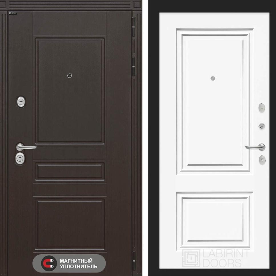 Входная дверь Мегаполис 26 - Эмаль RAL 9003 Лабиринт Входная дверь Мегаполис 26 - Эмаль RAL 9003 Лабиринт