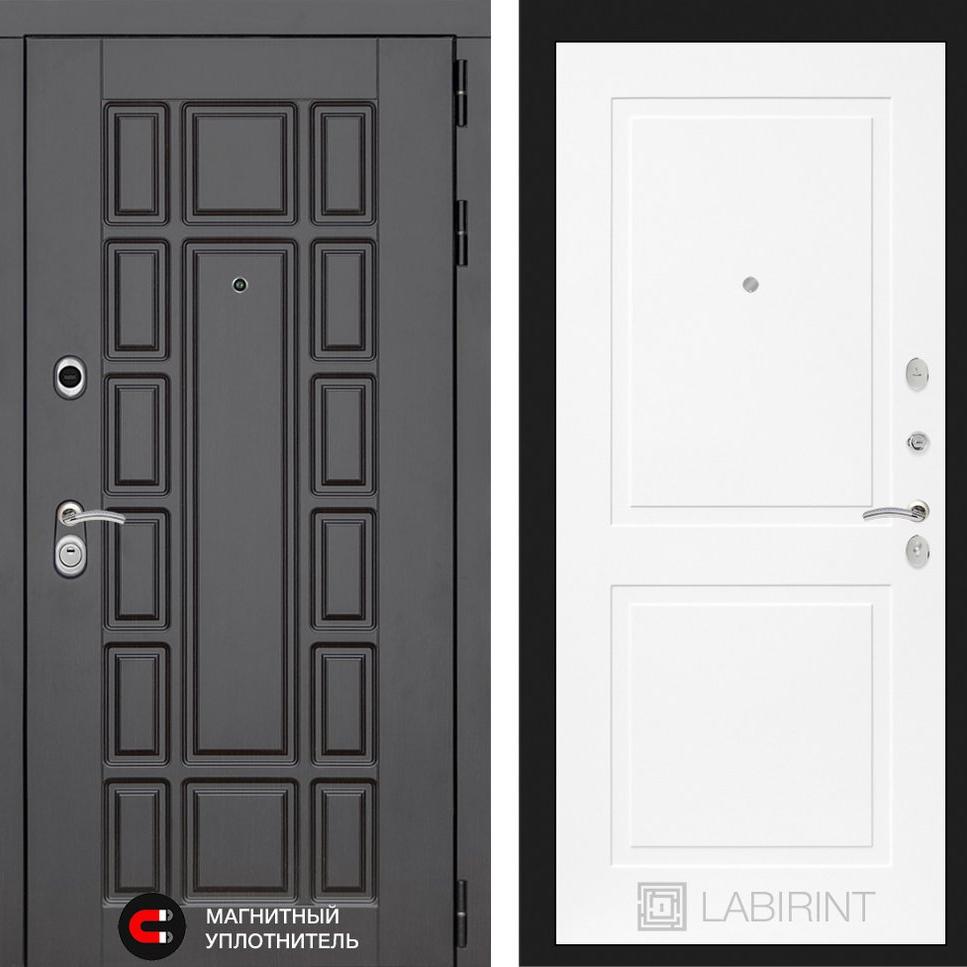 Входная дверь Нью-Йорк 11 - Белый софт Лабиринт Входная дверь Нью-Йорк 11 - Белый софт Лабиринт