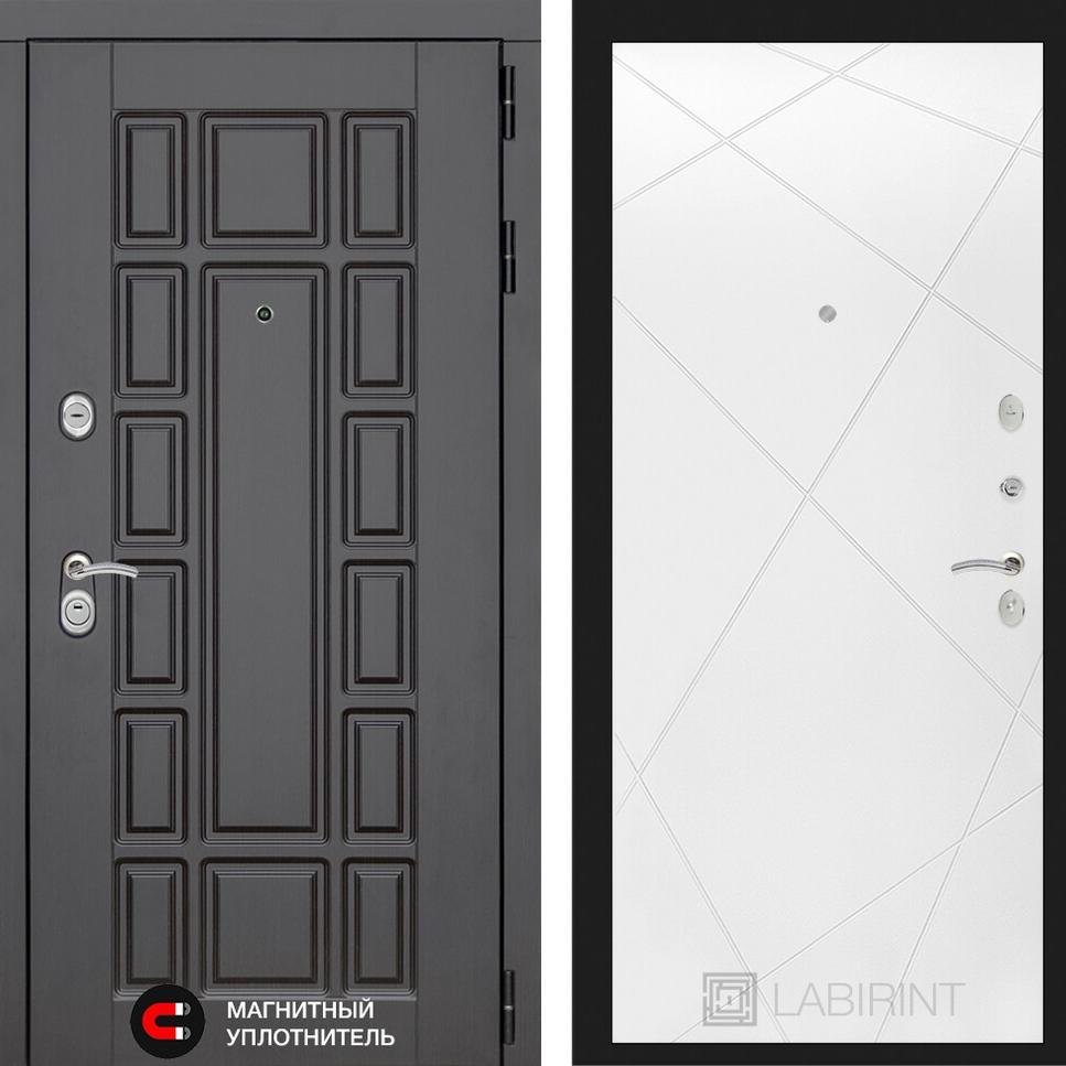 Входная дверь Нью-Йорк 24 - Белый софт Лабиринт Входная дверь Нью-Йорк 24 - Белый софт Лабиринт