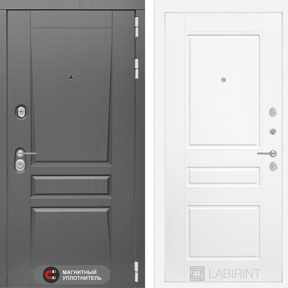 Входная дверь Платинум 03 - Белый софт Лабиринт Входная дверь Платинум 03 - Белый софт Лабиринт