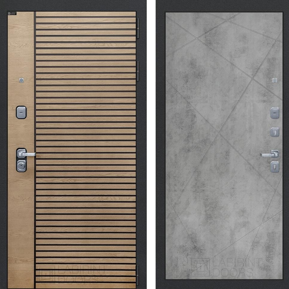 Входная дверь RITM 24 - Бетон светлый Лабиринт Входная дверь RITM 24 - Бетон светлый Лабиринт