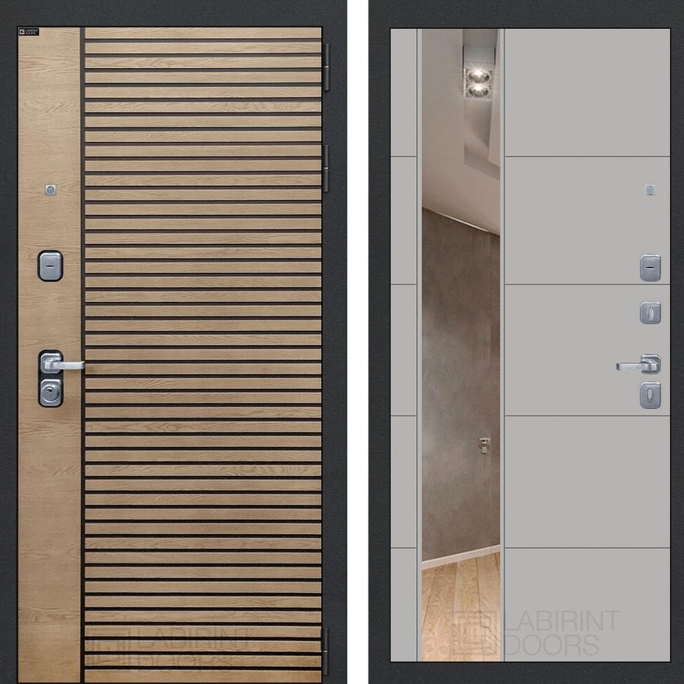 Входная дверь RITM с Зеркалом 19 - Грей софт Лабиринт Входная дверь RITM с Зеркалом 19 - Грей софт Лабиринт