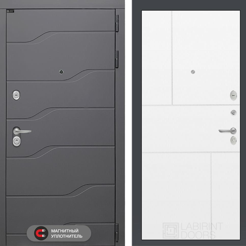 Входная дверь RIVER 21 - Белый софт Лабиринт Входная дверь RIVER 21 - Белый софт Лабиринт