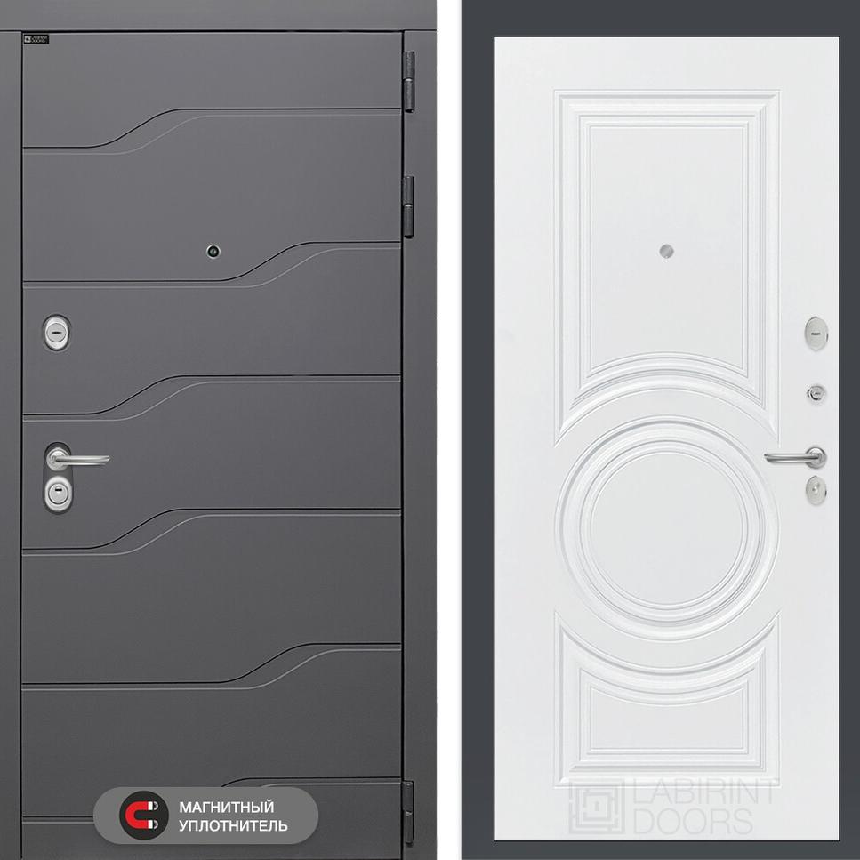 Входная дверь RIVER 23 - Белый софт Лабиринт Входная дверь RIVER 23 - Белый софт Лабиринт
