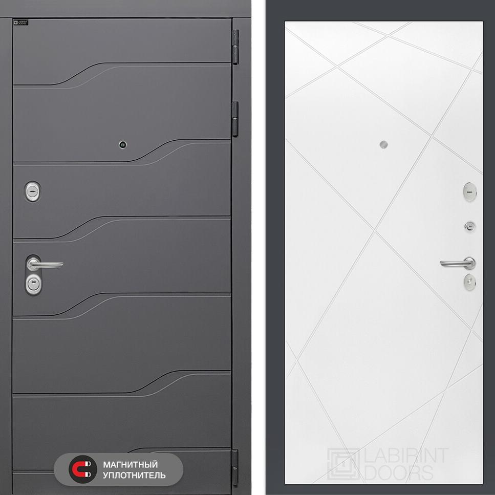 Входная дверь RIVER 24 - Белый софт Лабиринт Входная дверь RIVER 24 - Белый софт Лабиринт
