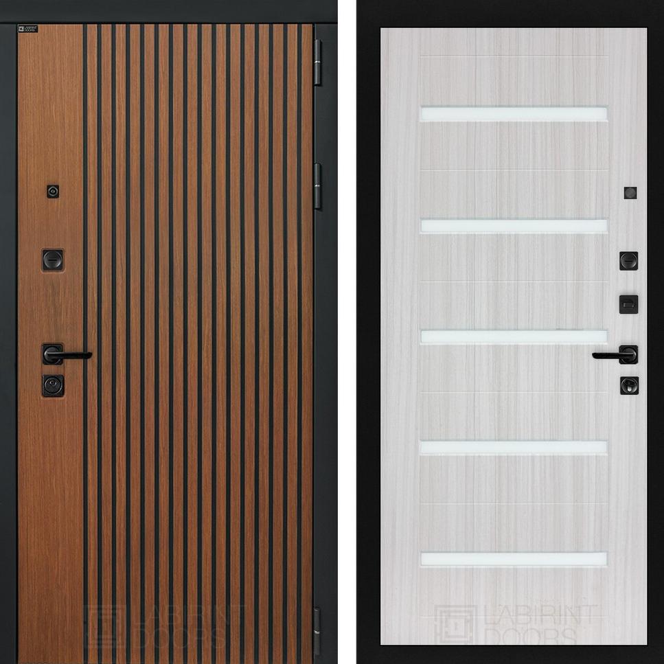 Входная дверь STORM 01 - Сандал белый, стекло белое Входная дверь STORM 01 - Сандал белый, стекло белое