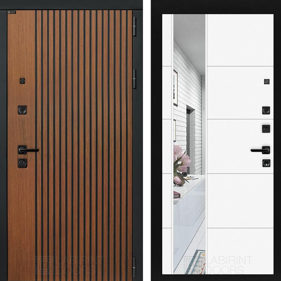 Входная дверь STORM с Зеркалом 19 -Белый софт Лабиринт Входная дверь STORM с Зеркалом 19 -Белый софт Лабиринт